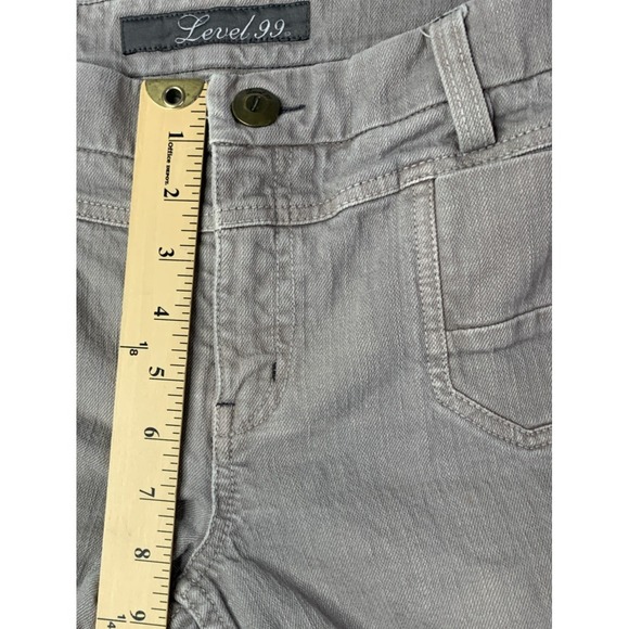 Anthropologie Level 99 Jeans Womens 30 Flare Leg  Mid Rise Front Pocket Jeans - Picture 4 of 12